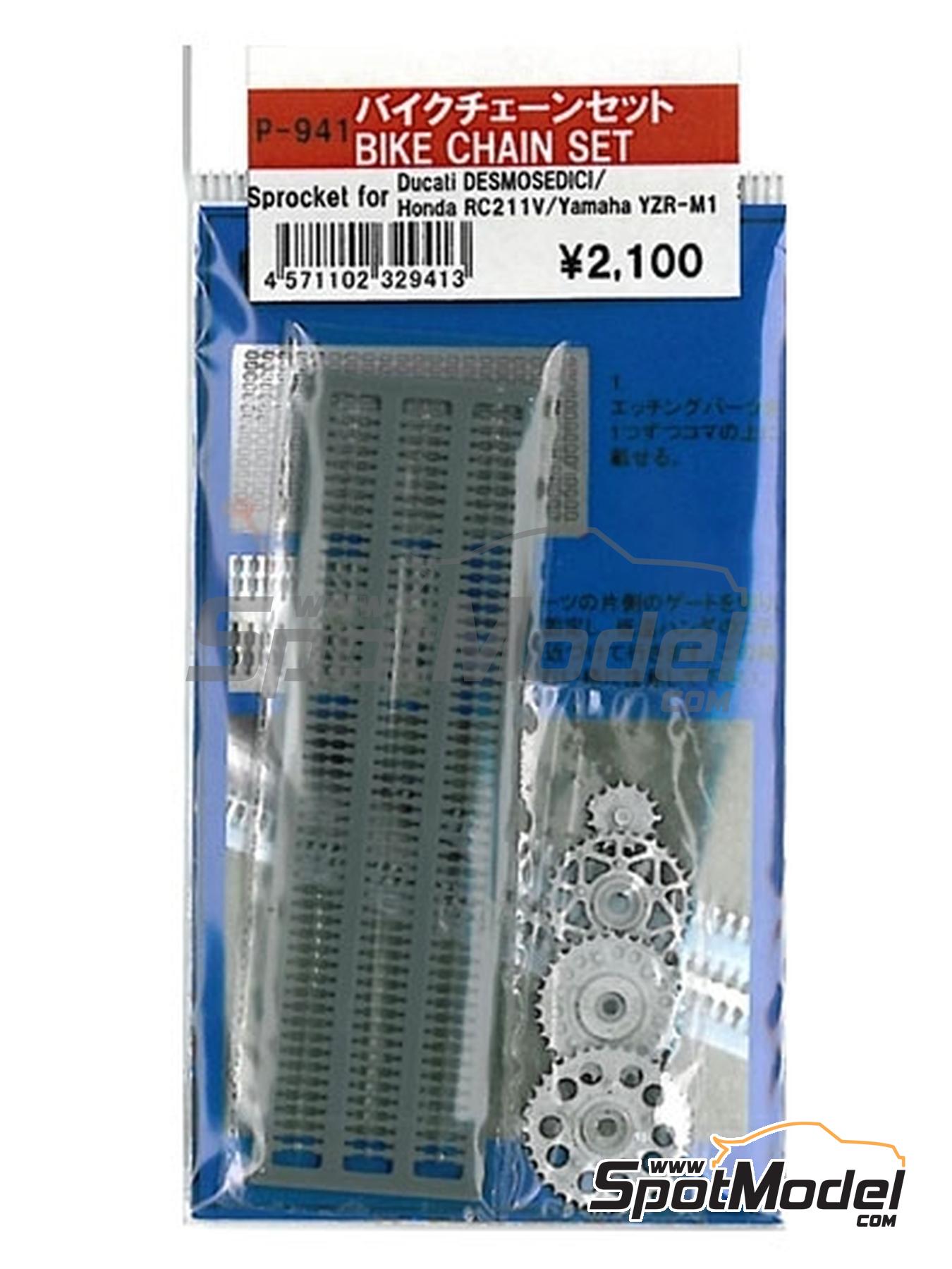 Model Factory Hiro P941: Chain set 1/12 scale - Chain link by link